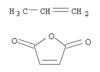 Molecular Structure of 107001-49-0 (POLYPROPYLENE-GRAFT-MALEIC ANHYDRIDE)